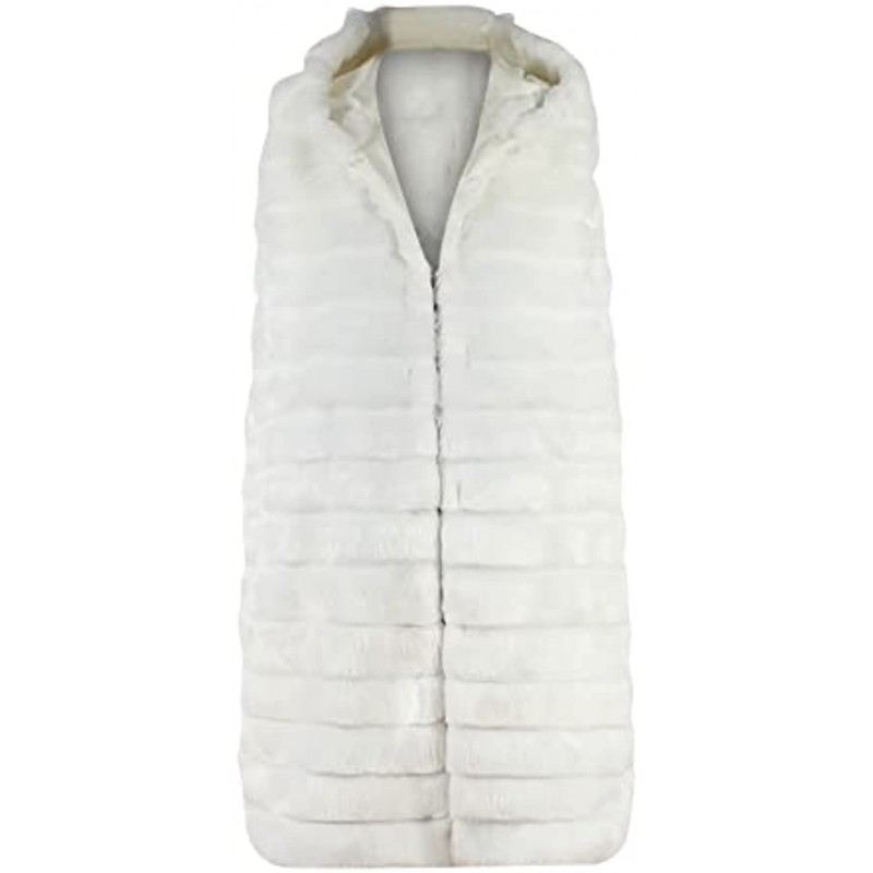 Vests for Women Dressy Casual Plain Color Sleeveless Fuzzy Coats Thick Fleece Warm Quilted Jacket Hoodies with Pockets