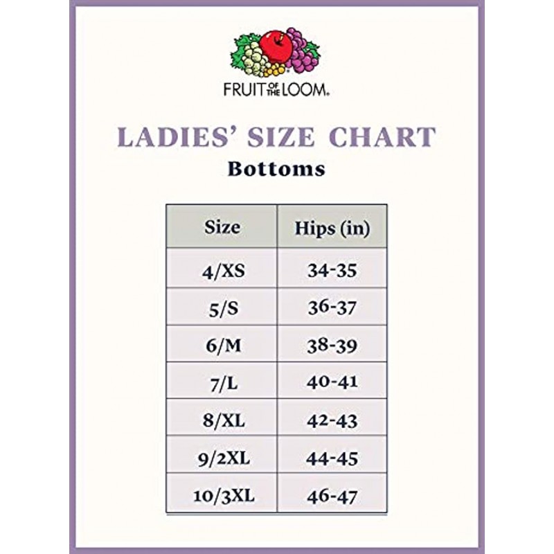 Fruit of the Loom Women's Breathable Underwear Regular & Plus Size