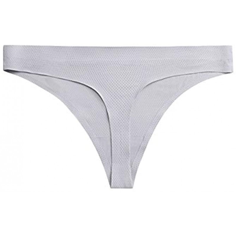 VOENXE Seamless Thongs for Women No Show Thong Underwear Women 5-10 Pack