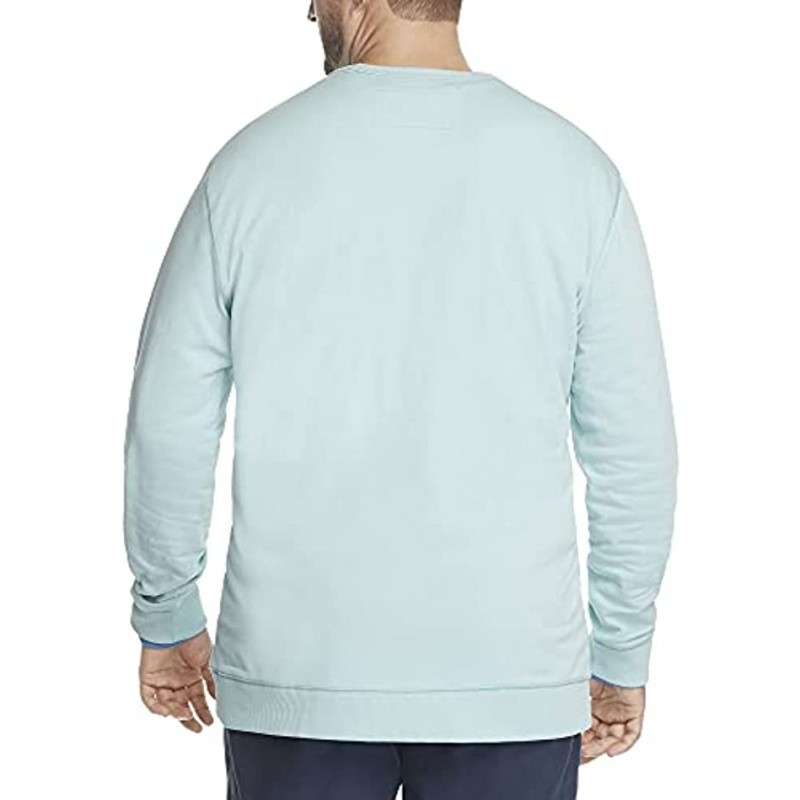 IZOD Men's Big & Tall Saltwater Long Sleeve French Terry Crewneck Sweatshirt