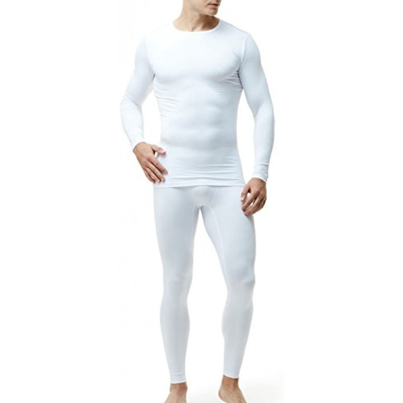 TSLA Men's Thermal Underwear Set Microfiber Soft Fleece Lined Long Johns Winter Warm Base Layer Top & Bottom