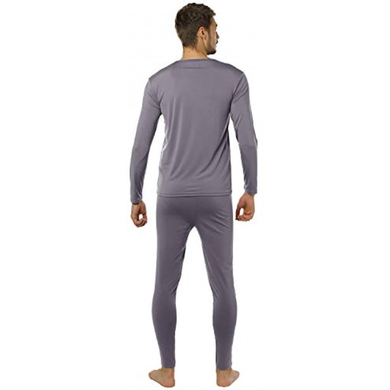 ViCherub Men's Thermal Underwear Set Long Johns Fleece Lined Warm Base Layer Thermals 2 Sets for Men
