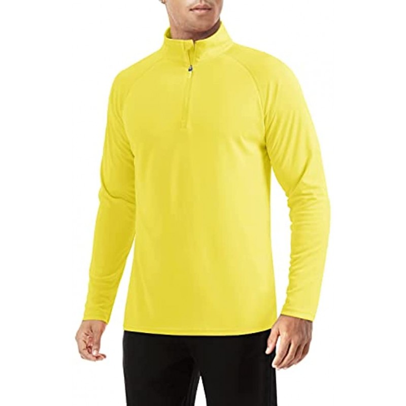 TACVASEN Men's UPF 50+ Shirts Sun Protection Long Sleeve Quick Dry SPF Fishing Shirts Zipper Closure