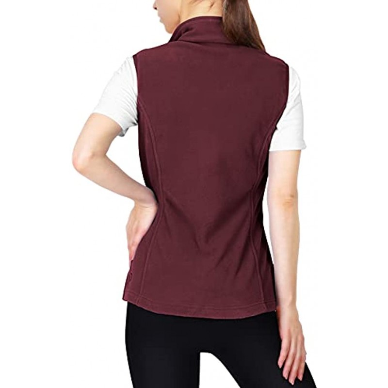 33,000ft Women's Fleece Vest Lightweight Warm Polar Soft Vests Outerwear with Zip Up Pockets Sleeveless Jacket for Winter