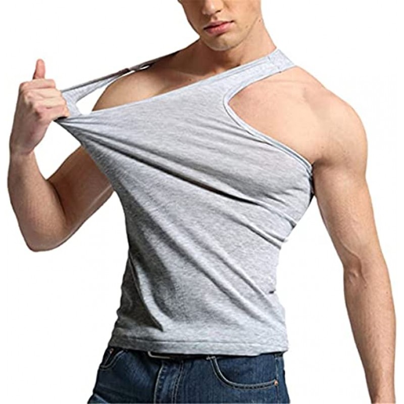 Men's underwear cotton vest bodybuilding vest sleeveless slim fit vest