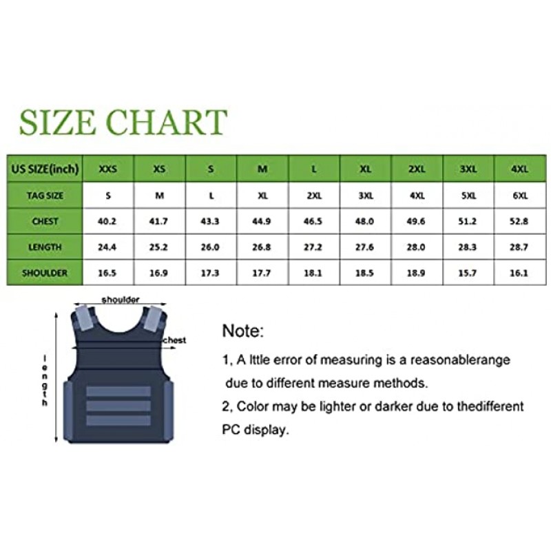 Mens Utility Casual Fishing Vests Outdoor Work Vest Multi Pockets Cargo Vest Travel Hunting Camping Tactical Outerwear