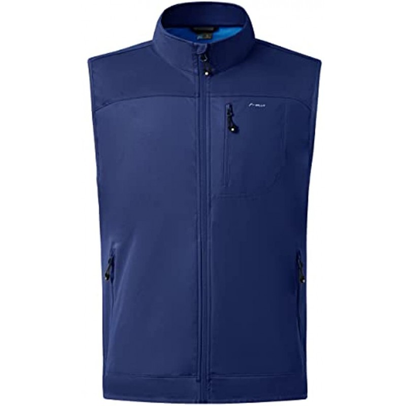 Willit Men's Golf Vest Lightweight Softshell Vest Outerwear Sleeveless Jacket for Hiking Runing Causal