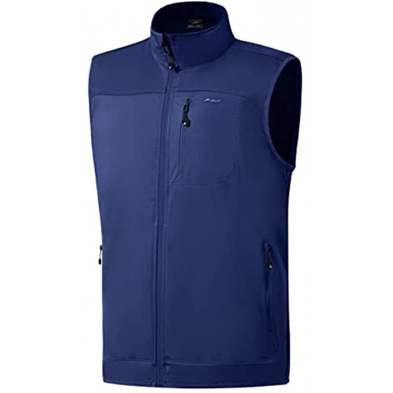 Willit Men's Golf Vest Lightweight Softshell Vest Outerwear Sleeveless Jacket for Hiking Runing Causal