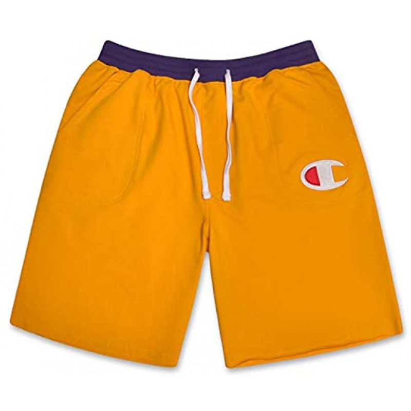 Champion Mens Big & Tall Cotton Jersey Active Shorts with Embroidred Logo