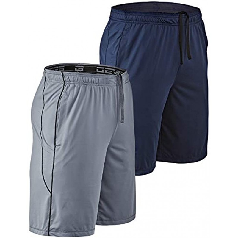 DEVOPS Men's 2-Pack Loose-Fit 10 Workout Gym Shorts with Pockets