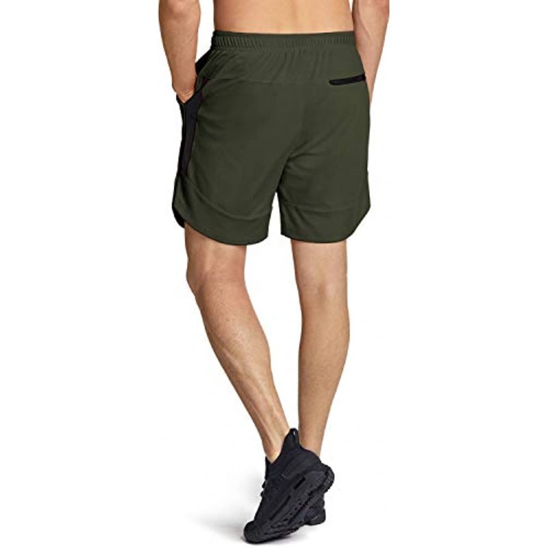 TSLA Men's 2 in 1 Active Running Shorts Quick Dry Exercise Workout Shorts Gym Training Athletic Shorts with Pockets