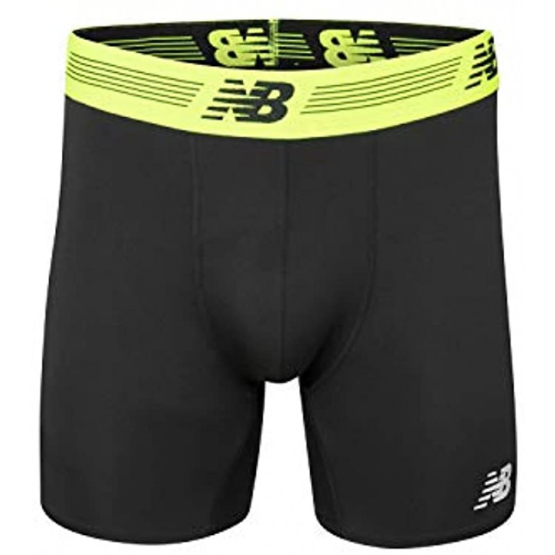 New Balance Mens Premium Performance 9 Boxer Brief Underwear 2-Pack