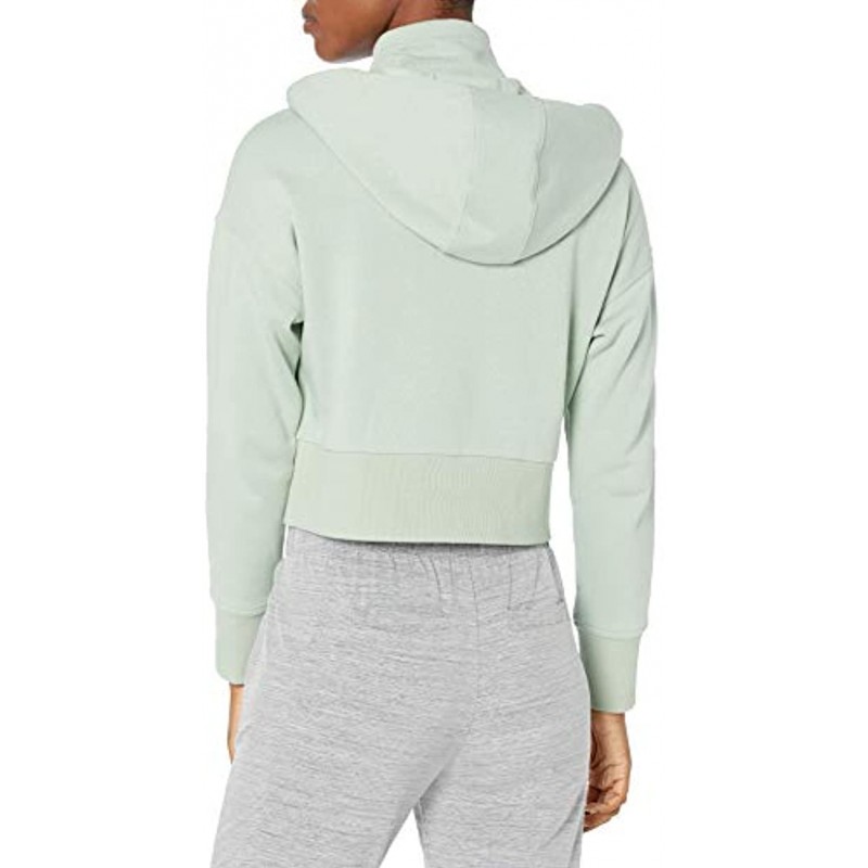 Core 10 Women's Super Soft Fleece Cropped Length Zip-Up Hoodie Sweatshirt